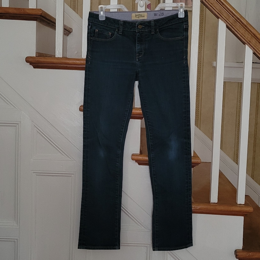 HOLDING HORSES Anthropologie  Straight Leg Fit Blue Jeans Size 28